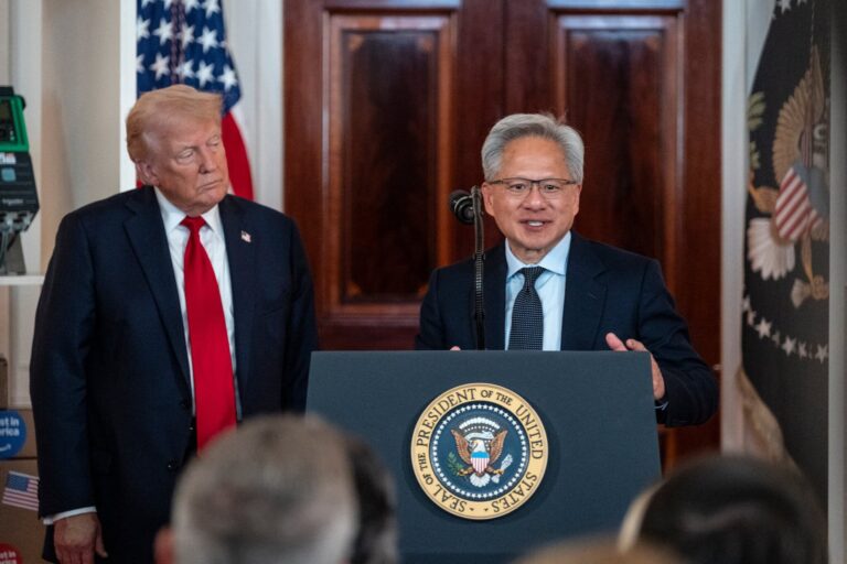 Trump&rsquo;s Last-Minute Call Adds Nvidia CEO to China Delegation